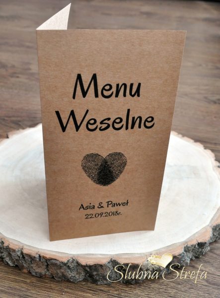 Menu weselne